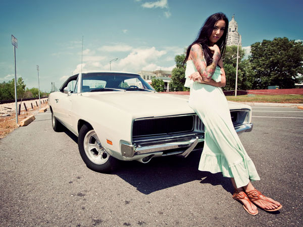 Gabrielle -1969 White Dodge Charger RT
